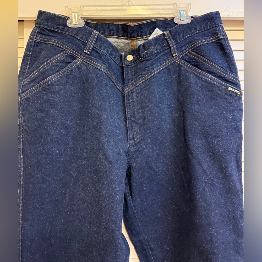 Rockies Vintage 90’s Rocky Mountain Deep Blue Relaxed Women’s Jeans Sz 22W XL